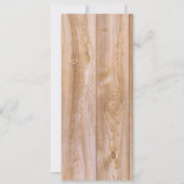 木製のカスタマイズ素朴可能なラ結婚ックカード 招待状 (裏面)