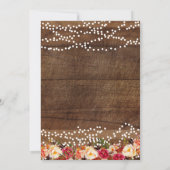 木製のカボチャは招待状ブライダルシャワーの恋に落ちます 招待状 (裏面)