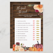 木製のカボチャ燃えたオレンジ彼は彼女はゲームを言った (正面/裏面)