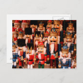 木製のカラフルくるみ割り ポストカード (正面/裏面)