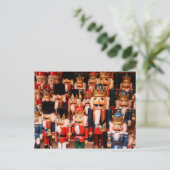 木製のカラフルくるみ割り ポストカード (スタンド正面)