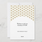 木製のクリスマスのゆりかご馬 シーズンカード (裏面)