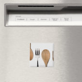 木製のスプーンでフォークを閉じる マグネット (インサイチュ (食洗機))