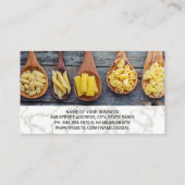 木製のスプーンの様々な牧草地 | 大理石 名刺 (裏面)