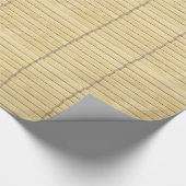 木製のスラットは金黄色を盲目にします ラッピングペーパー (角)