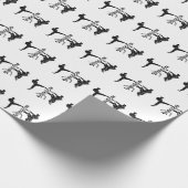 木製のダミーの羽のチュン ラッピングペーパー (角)