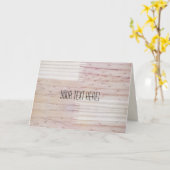 木製のテクスチャあなたのテキストのグリーティングカード カード (黄色い花)