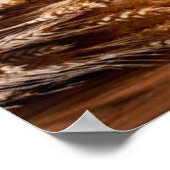 木製のテーブル2にビアグラス付きのビール樽 ポスター (角)