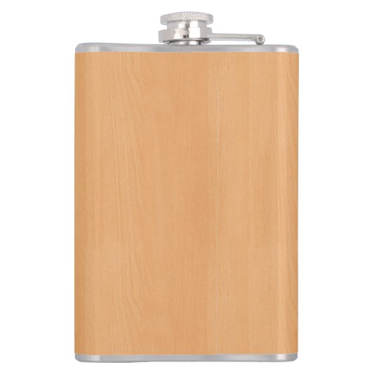 木製のデザインで刻まれる蠍のシルエット フラスク (裏面)