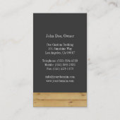 木製のデッキかDeckingの建築業者またはグラファイト 名刺 (裏面)