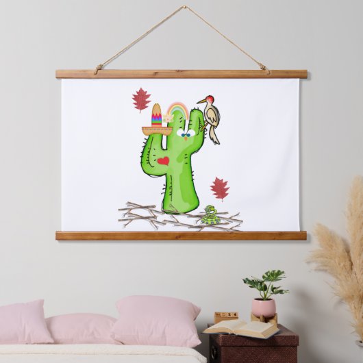 木製のトップウォールタペストリアサボスネークバード 吊り下げ型タペストリー (寝室)