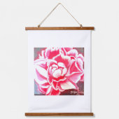 木製のトップウォールタペストリーの花の牡丹 吊り下げ型タペストリー (正面3)