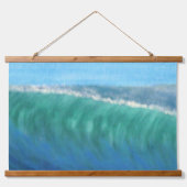 木製のトップウォールタペストリー、サーフィン長い乗り 吊り下げ型タペストリー (正面2)