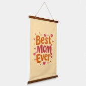 木製のトップウォールタペストリ最高のー「ママ今まで」 吊り下げ型タペストリー (傾斜あり)