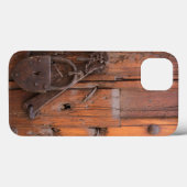 木製のドアの南京錠 Case-Mate iPhoneケース (裏面 (横))