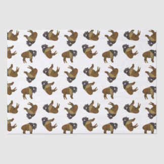 木製のバッジのバッファローのティッシュペーパー 薄葉紙