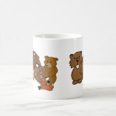 木製のバッジのビーバーのマグ コーヒーマグカップ (中央)