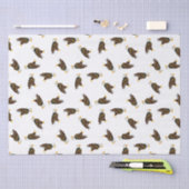 木製のバッジのワシのティッシュペーパー 薄葉紙 (クラフト)