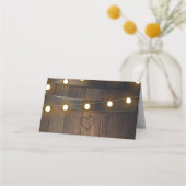 木製のバレル素朴ラ結婚イトのテーブル番号 プレイスカード (裏面)