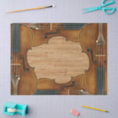 木製のパネルの効果のStradivariのバイオリンの四つ組 薄葉紙 (クラフト)