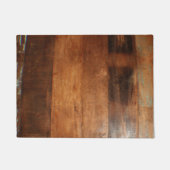 木製のパネル ドアマット (正面)