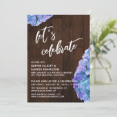 木製のヒアルデンギア お祝いをしよう レセプション 招待状 (スタンド正面)