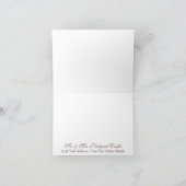 木製のフェンスの板にハートの形の「ありがとう」メモが飾られている サンキューカード (内部)