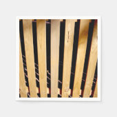 木製のフェンスの柱 スタンダードカクテルナプキン (正面)