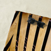 木製のフェンスの柱 ビーチタオル (インサイチュ)