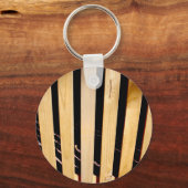 木製のフェンスポスト キーホルダー (正面)