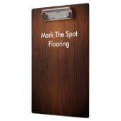 木製のフロアーリングのテーマ クリップボード (左)