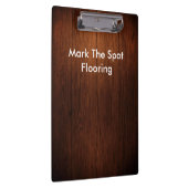木製のフロアーリングのテーマ クリップボード (右)