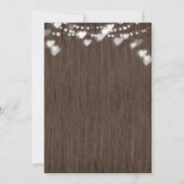 木製のベビーはベビーシャワーの招待を醸造しています 招待状 (裏面)