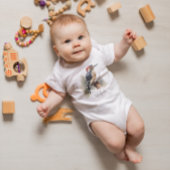 木製のペッカー棒に座って、カスタマイズ可能 ベビーボディスーツ