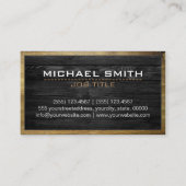 木製のボーダー建築のエレガントな木の一見#11 名刺 (裏面)