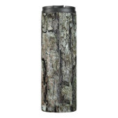 木製のマツ吠え声の植物の写真名前 タンブラー (裏面)