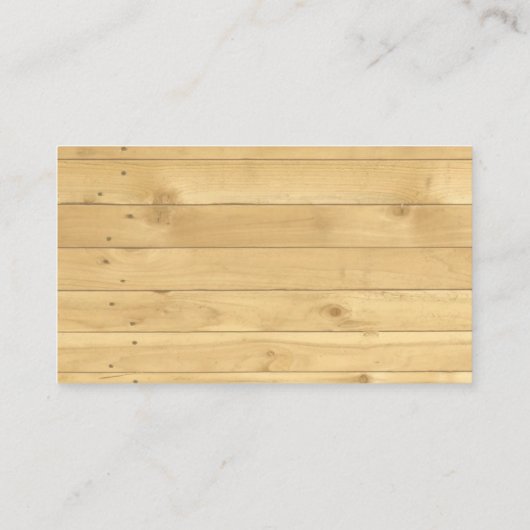 木製のミニマルモダンムなソーシャルメディアのアイコン 名刺 (裏面)