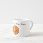 木製のヤギのラム中国のな年の(占星術の)十二宮図のエスプレッソのマグ エスプレッソカップ (正面右)