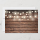 木製のランタンとコードの写真 誕生の感謝 サンキューカード (裏面)