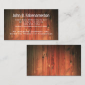 木製の一見の名刺 名刺 (正面/裏面)