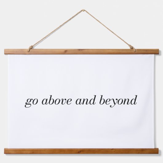 木製の上の壁のタペストリーを超えて行く 吊り下げ型タペストリー (正面)