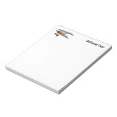 木製の二面飛行機 ノートパッド (回転)