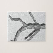 木製の人間マネキン ジグソーパズル (横)