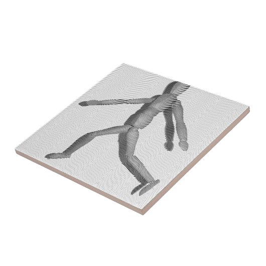 木製の人間マネキン タイル (側面)