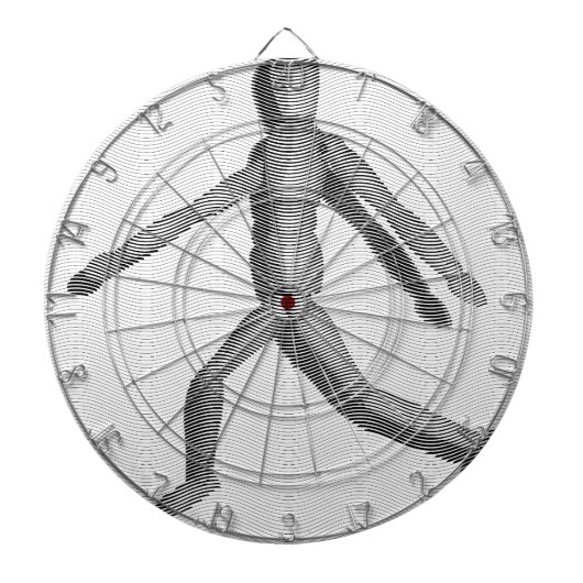 木製の人間マネキン ダーツボード (正面)