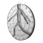 木製の人間マネキン ダーツボード (正面右)