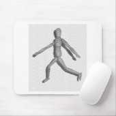 木製の人間マネキン マウスパッド (マウス)