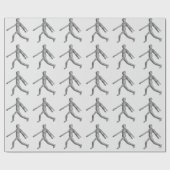 木製の人間マネキン ラッピングペーパー (フラット)