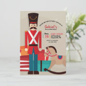 木製の兵士の誕生日パーティーへの招待 招待状 (スタンド正面)