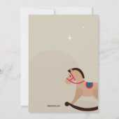 木製の兵士の誕生日パーティーへの招待 招待状 (裏面)